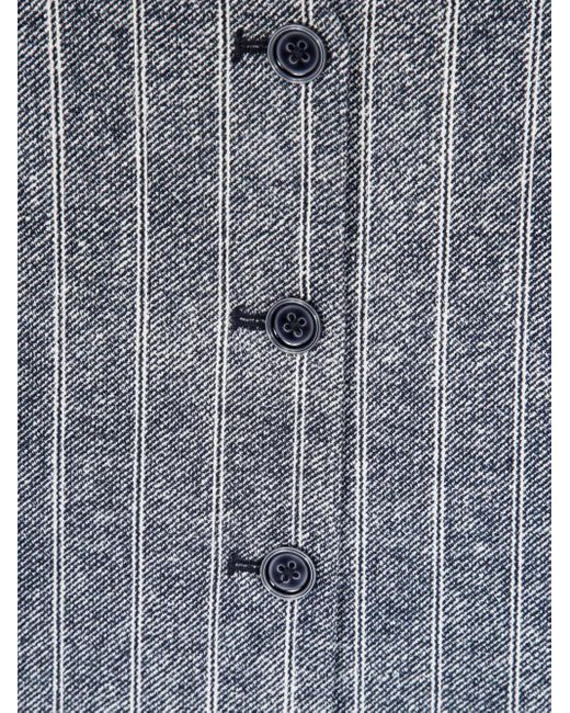 Circolo 1901 Gray Pinstriped Waistcoat