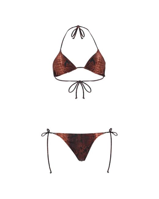 Jean Paul Gaultier White Printed Bikini