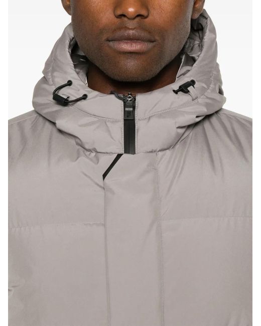Herno Gray Taupe Padded Coat for men