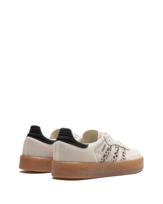 Adidas Natural Sambae "Leopard Off" Sneakers