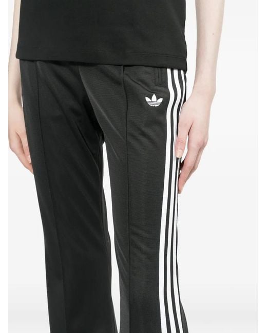 Adidas Gestreepte Flared Broek in het Black