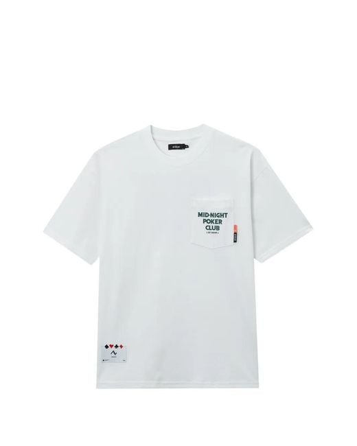 Izzue White Pocket T-Shirt for men