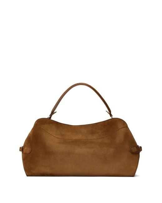 Ralph Lauren Brown Ralph Tote Bag Aus Wildleder