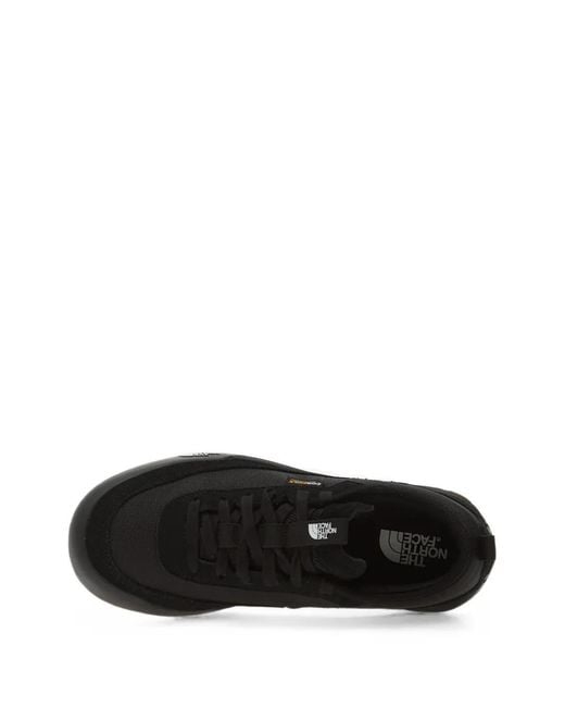 The North Face Black Clyffe Logo-Detail Panelled Lace-Up Sneakers