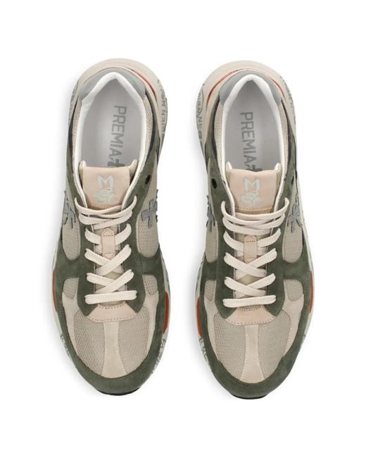 Premiata White Mase Sneakers for men