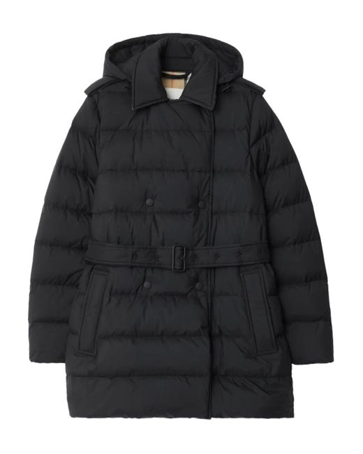Burberry Black Daunenjacke Mit Kapuze