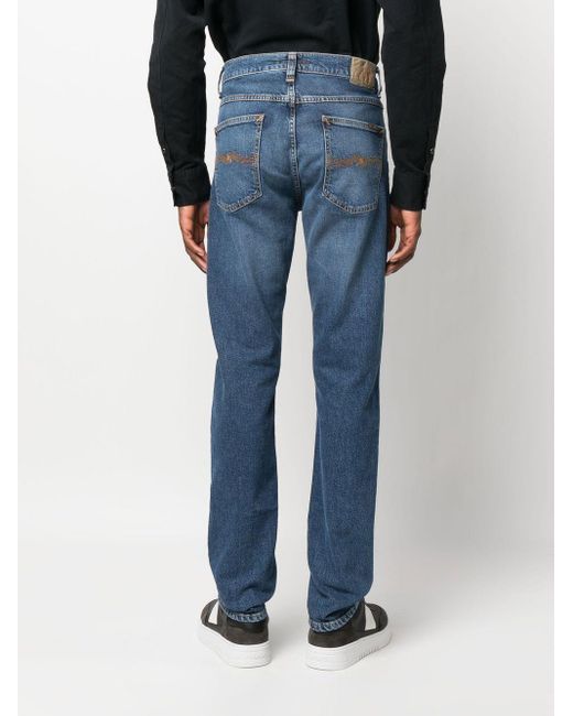 Nudie Jeans Straight Jeans in het Blauw voor heren | Lyst NL