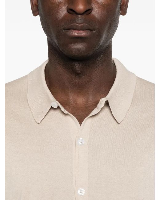 John Smedley White Folke Short-Sleeve Shirt for men