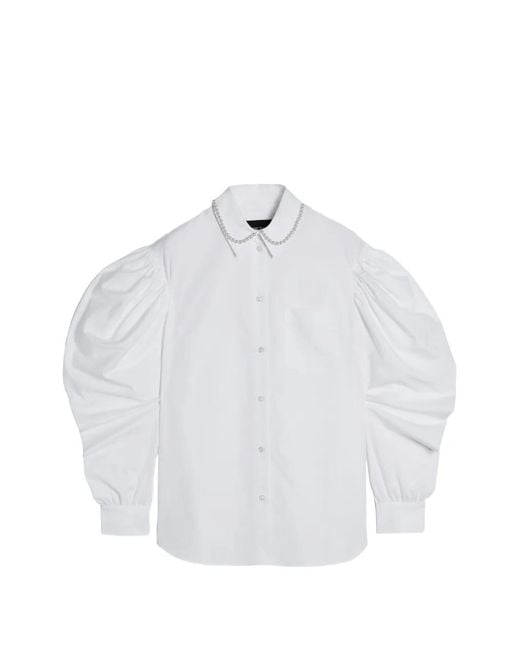 Camicia Con Perline di Simone Rocha in White