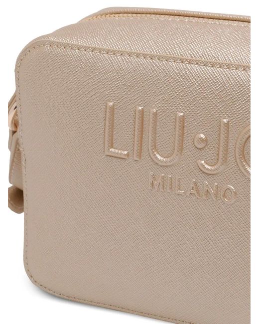 Liu Jo Natural Logo-Detail Crossbody Bag
