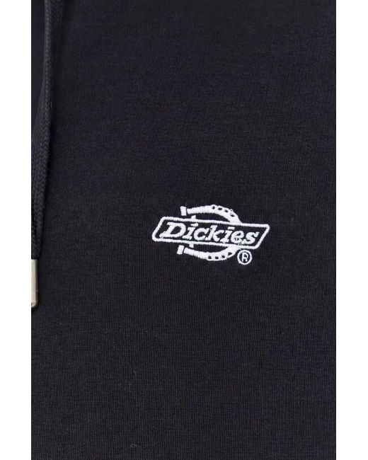 Dickies Black Logo-Print Hoodie for men