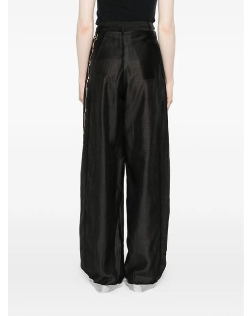 DARKPARK Black Chain-Detail Trousers