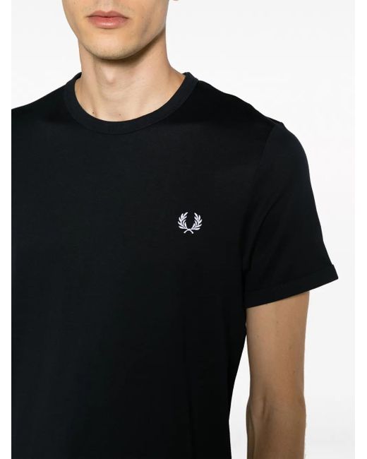 Fred Perry Black Ringer T-Shirt for men