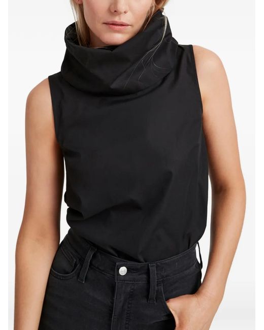 MARCELLA Black Marcy Sleeveless Turtleneck Top