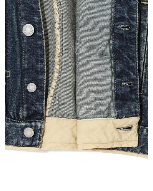Undercover Blue Buttoned Blouson Jacket for men