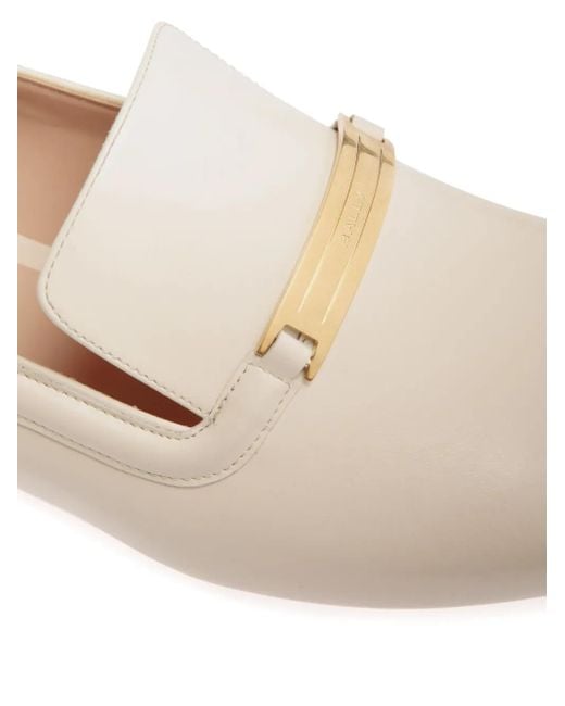 Bally Natural Deco Ballet Flats