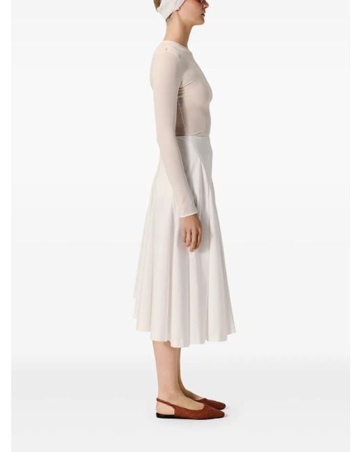FFORME White Rio Midi Skirt