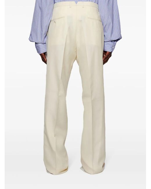 Maison Margiela Natural Pleated Trousers for men