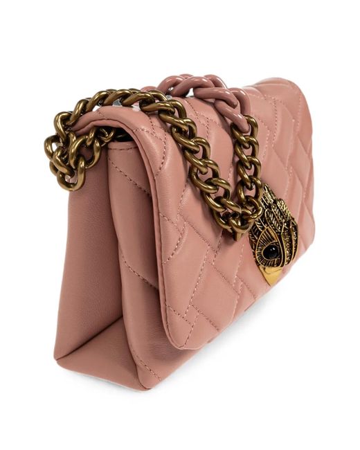 Kurt Geiger Pink Mini Kensington Quilted Leather Shoulder Bag