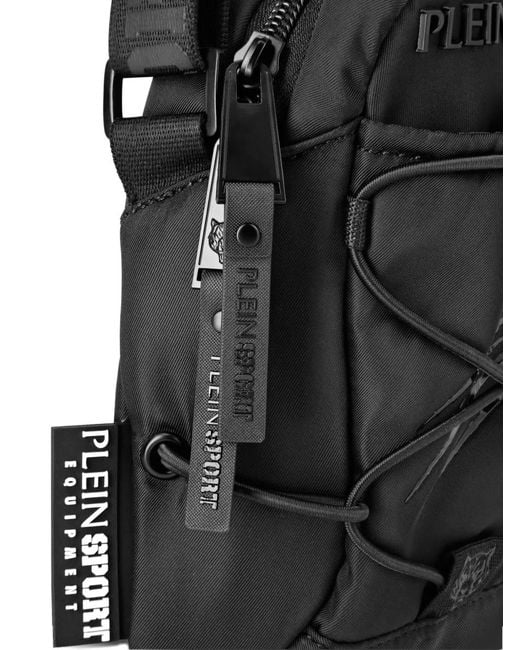 Philipp Plein Black Quilted Cross Body Bag