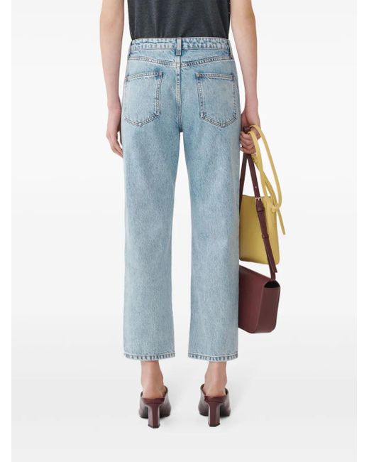 Fabiana Filippi Blue Straight-Leg Jeans