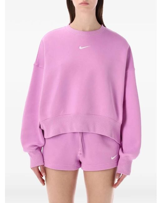 Nike Pink Crew-Neck Sweatshirt