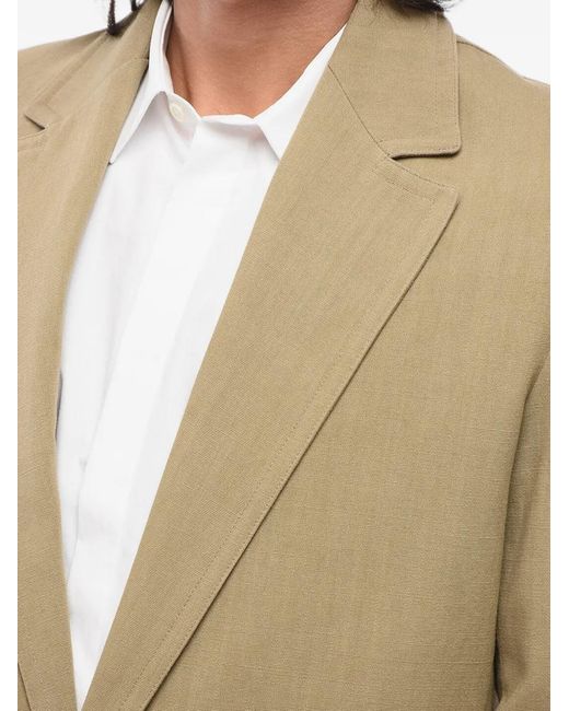 Valentino Garavani Natural Single-Breasted Patch-Pocket Blazer for men