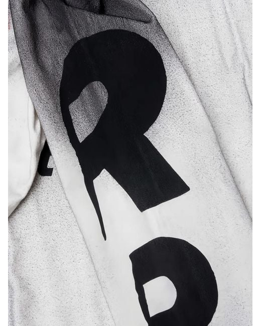 RRR123 Black Amor Roi Enemy Gradient-Effect Logo-Print T-Shirt for men