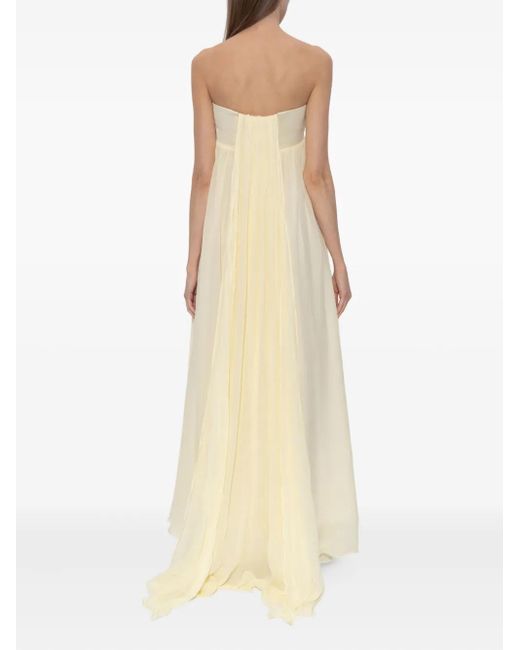 Posse White Solene Strapless Maxi Dress
