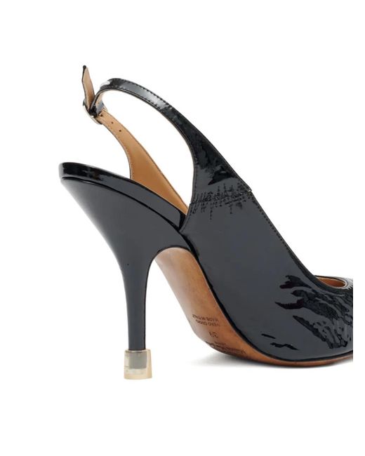 Maison Margiela Black Loved To Death Slingback Pumps
