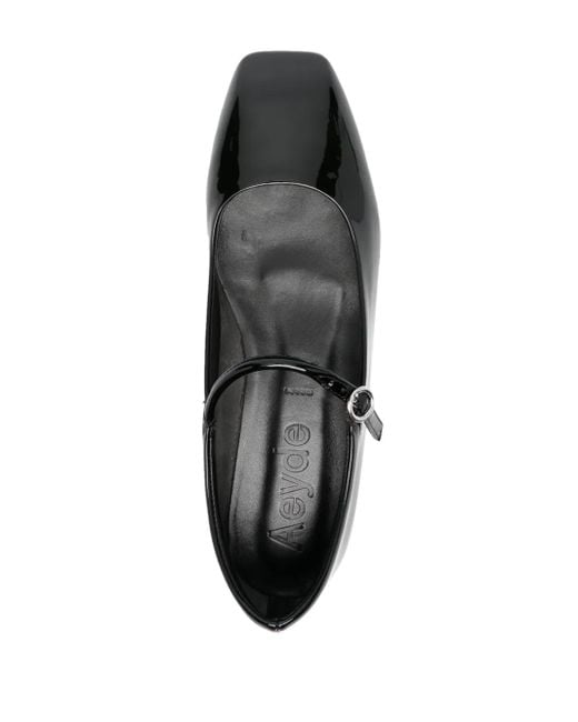 Aeyde Black Uma Patent Calf Leather Shoes