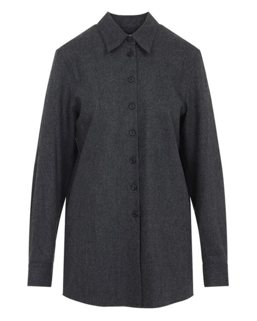 Khaite Gray Wool Shirt
