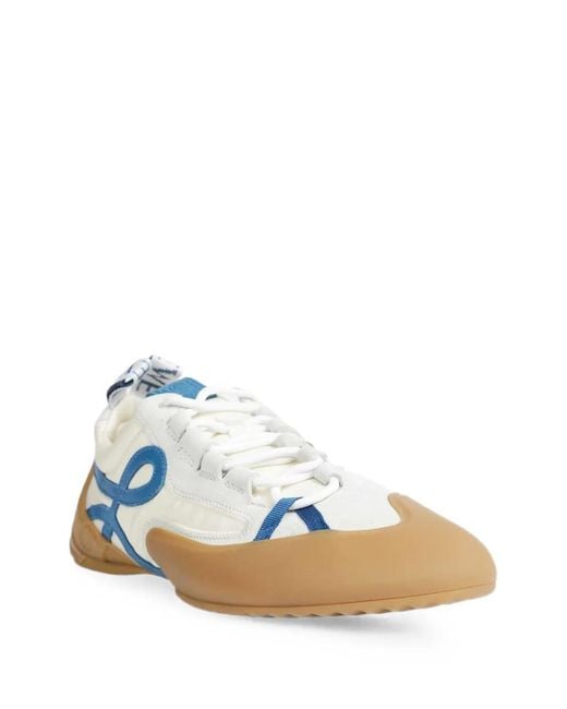 Loewe Blue Grip Logo-Patch Sneakers