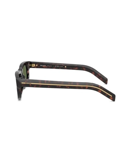 Prada Green Rectangle-Frame Sunglasses for men