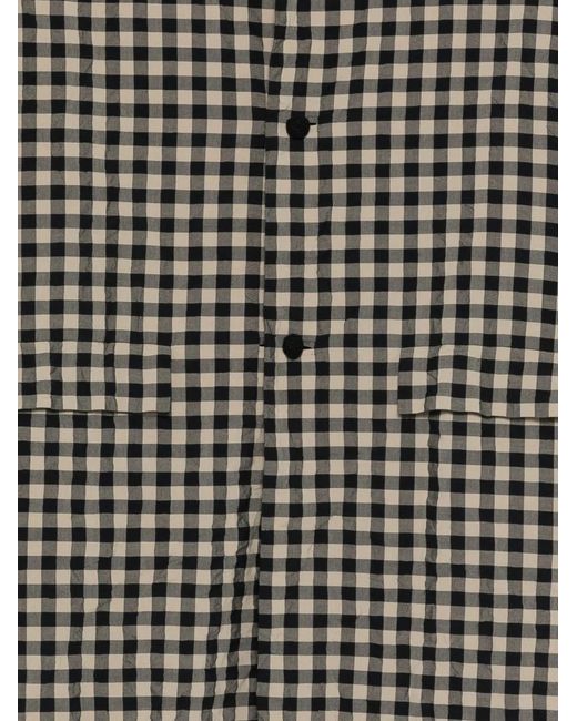 Daniela Gregis Black Checked Coat