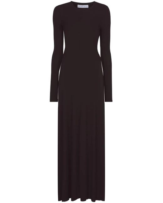 Proenza Schouler Black Open-Back Jersey Maxi Dress
