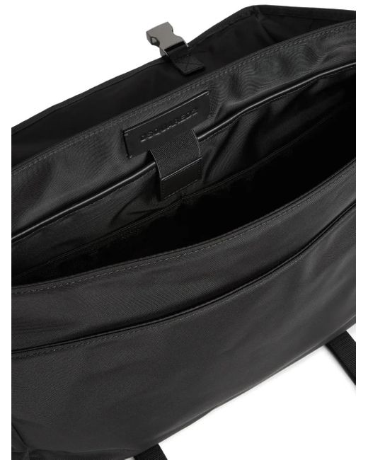 メンズ DSquared² ロゴ メッセンジャーバッグ Black