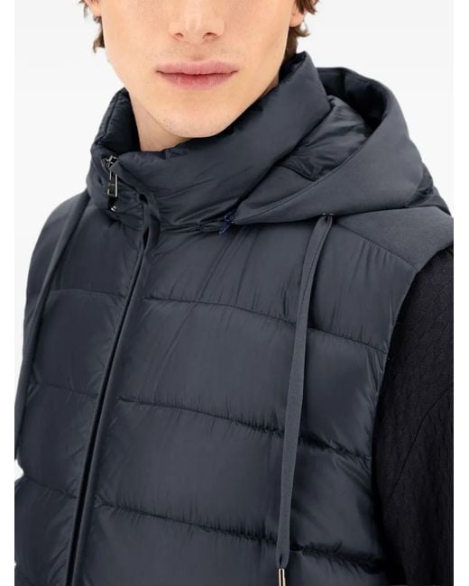 Herno Blue Resort Padded Gilet for men