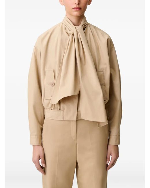 Claudie Pierlot Natural Short Trench Coat