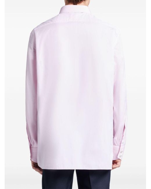 Tom Ford Pink Cotton Poplin Shirt for men