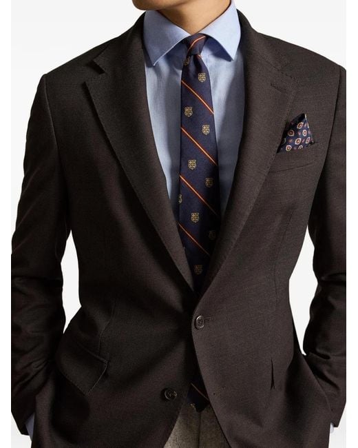 Polo Ralph Lauren Black Notch-Lapel Blazer for men