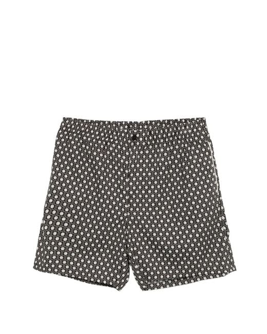 Lacoste Gray Patterned Shorts for men