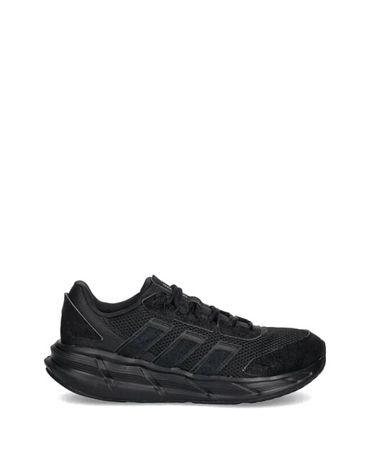 Adidas Black Panelled Stripe Sneakers for men