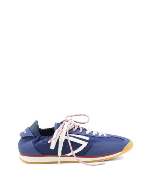 PURAAI Blue Panther Logo-Patch Panelled Sneakers for men