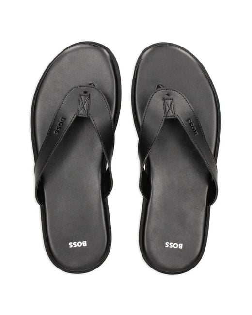 Boss Black Sandales À Logo Emé for men