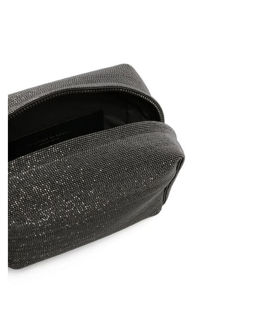 Brunello Cucinelli Gray Precious Monili-Embellished Clutch Bag