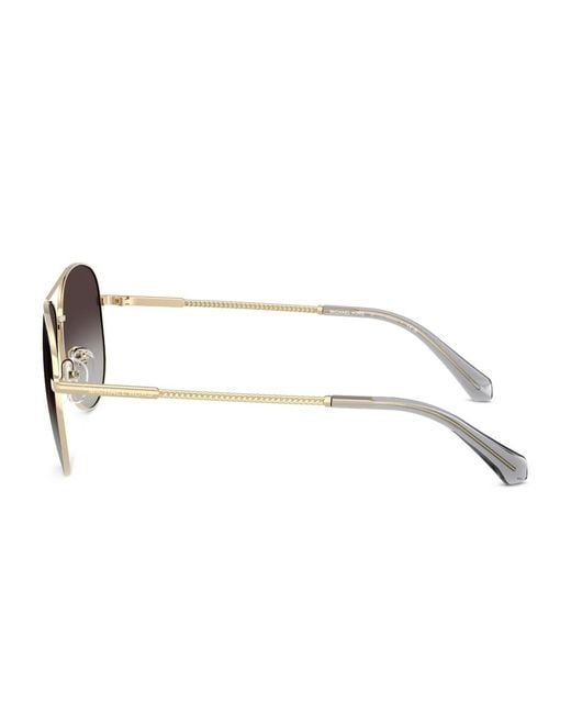 Michael Kors Brown Metal-Frame Sunglasses