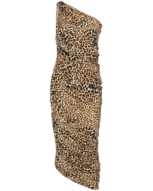 Norma Kamali Metallic Diana Gown