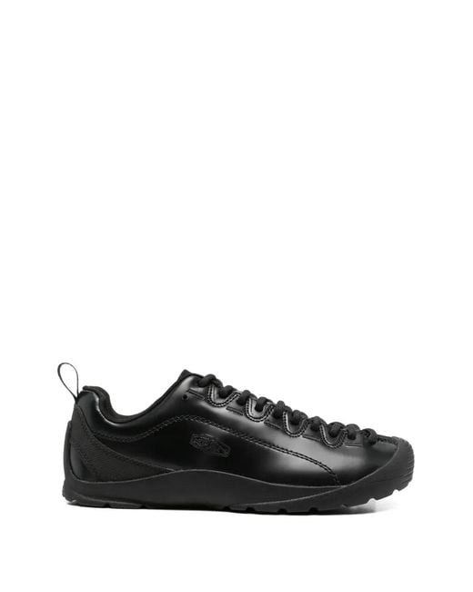 Keen Black Jasper Lace-Up Flat Sneakers