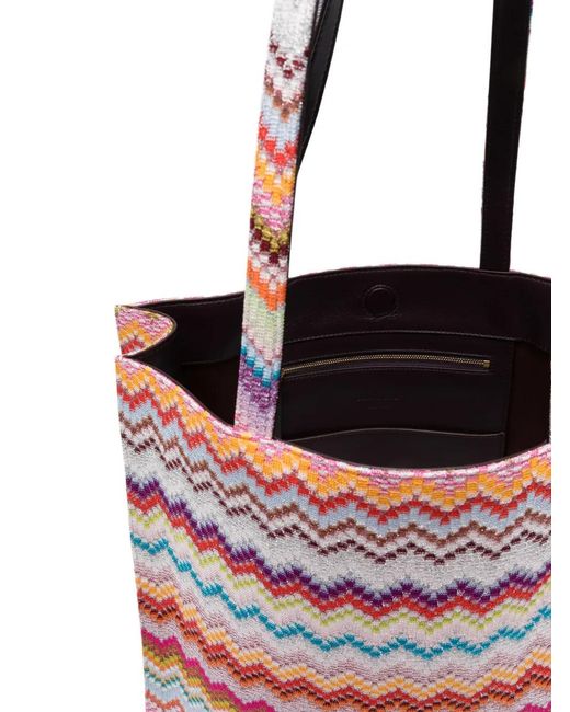 Missoni Red Zig Zag Shoulder Bag